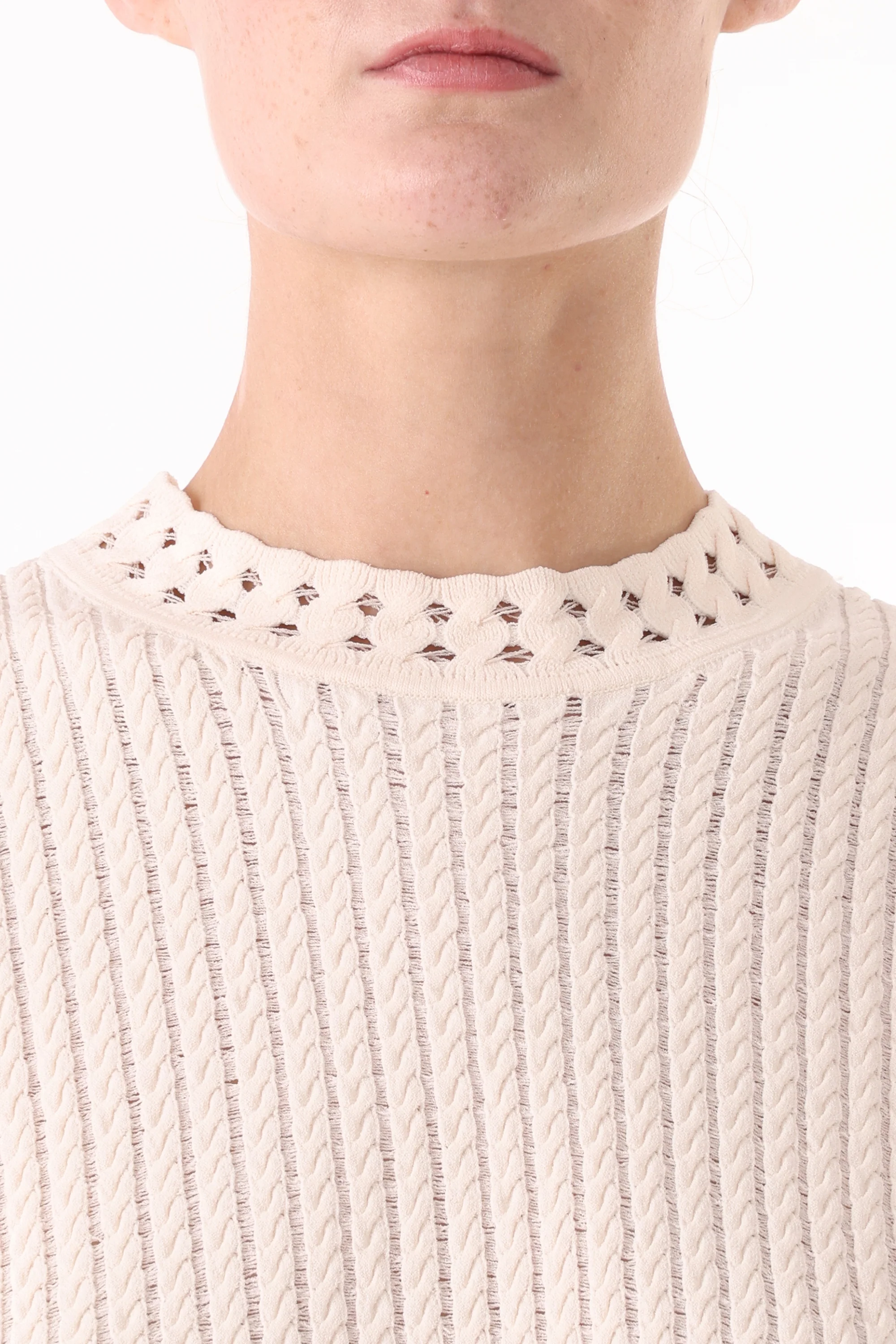 CABLE KNIT SLEEVELESS TOP - Image 3