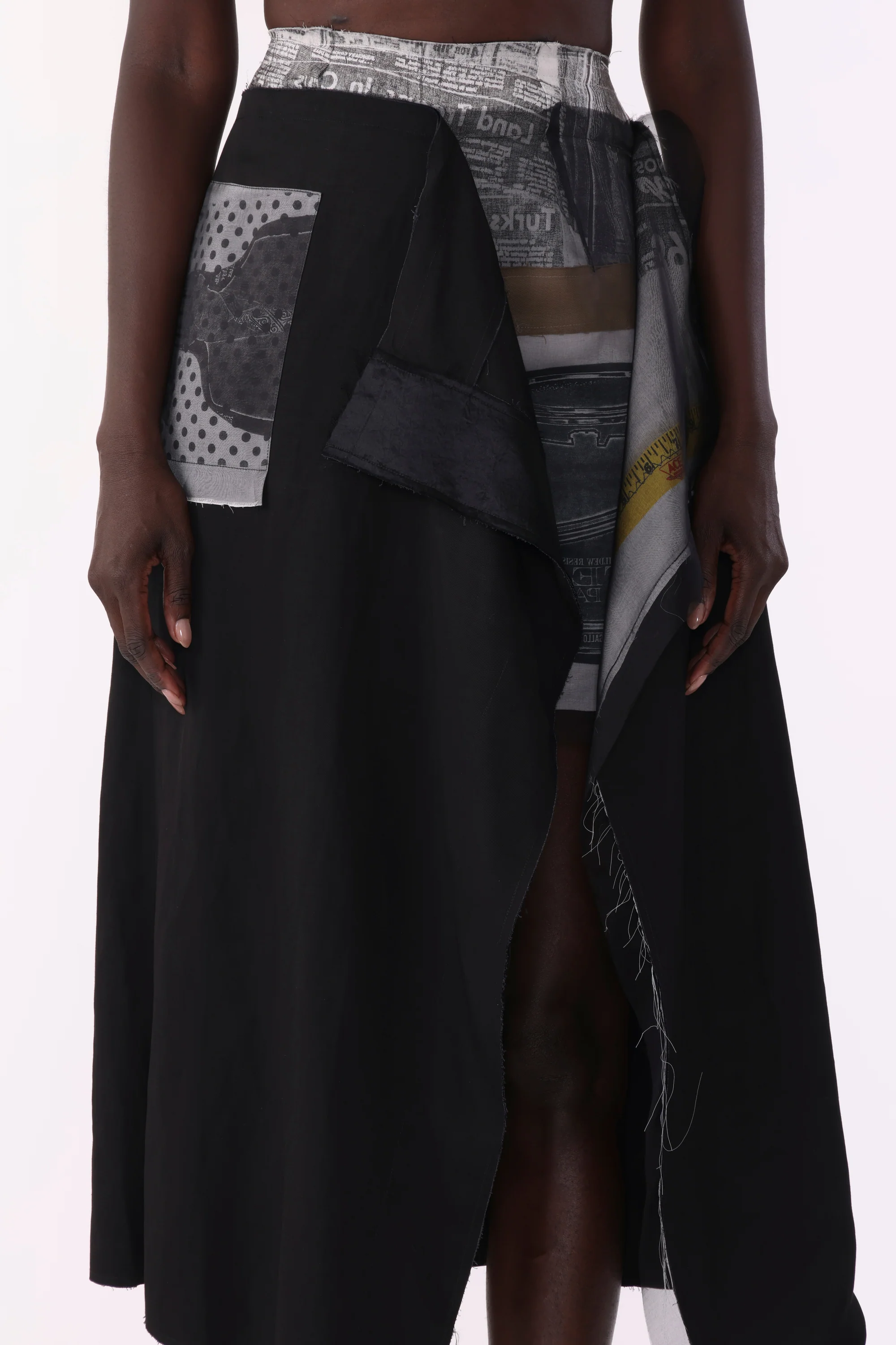 COLLAGE MIDI SKIRT WITH SHEEPHEAD ARTWORK BY ROBERT RAUSCHENBERG - Image 5
