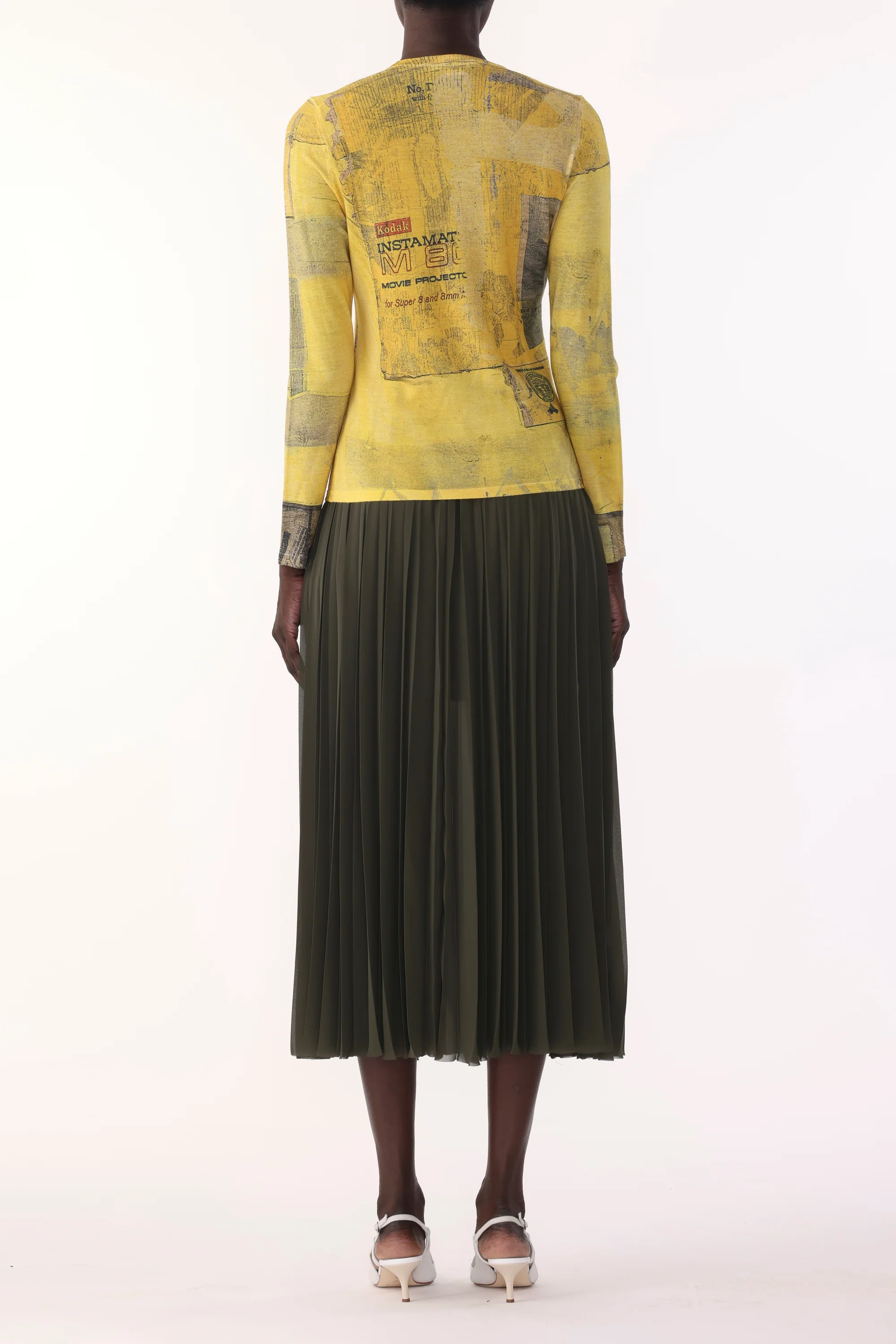 MERINO WOOL KNIT CREW NECK WITH SULPHUR BANK ARTWORK BY ROBERT RAUSCHENBERG - Image 4