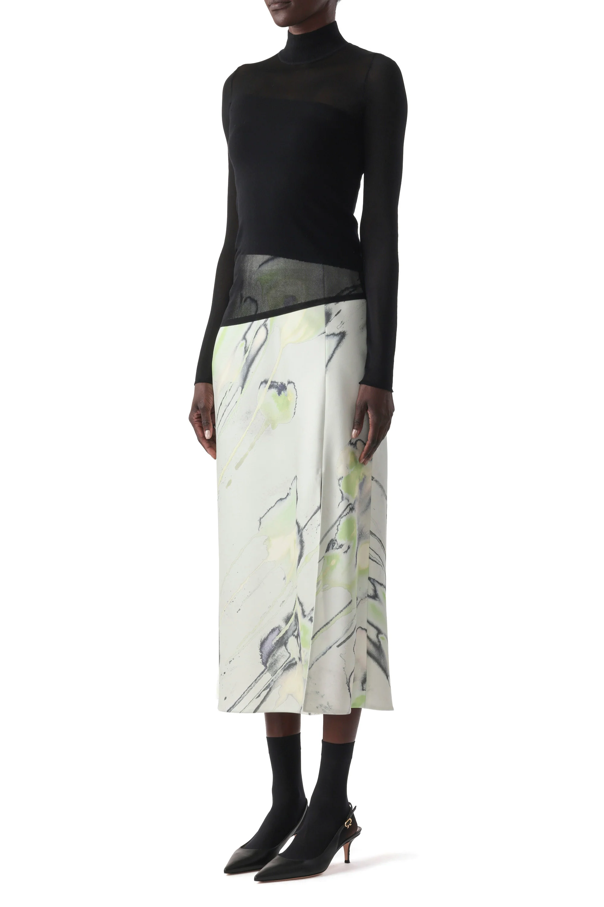 SHEER COMBO MERINO KNIT TURTLENECK - Image 3